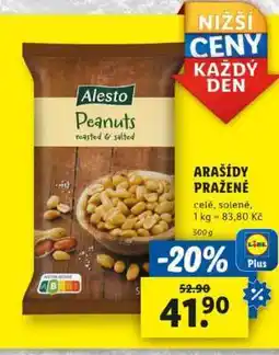 Lidl Alesto Peanuts roasted & salted nabídka