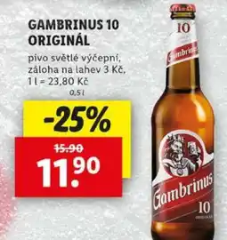 Lidl Gambrinus 10 Originál nabídka