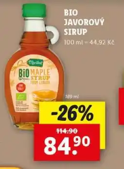 BIO JAVOROVÝ SIRUP
