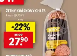 Lidl ŽITNÝ KVÁSKOVÝ CHLÉB nabídka
