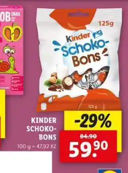 Lidl Kinder Schoko-Bons nabídka