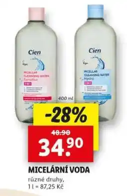 Lidl Micelární voda nabídka