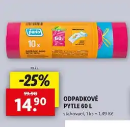 Lidl Odpadkové pytle 60 l nabídka