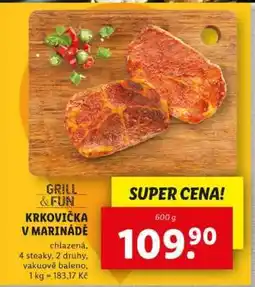 Lidl GRILL & FUN Krkovička v marinádě nabídka