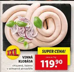 Lidl XXL Vinná Klobása nabídka