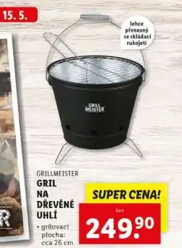 Lidl GRILLMEISTER GRIL NA DŘEVĚNÉ UHLÍ nabídka