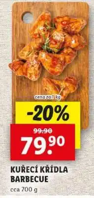 Lidl KUŘECÍ KŘÍDLA BARBECUE nabídka