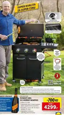 Lidl GRILLMEISTER PLYNOVÝ GRIL SE 3 HOŘÁKY MEMPHIS nabídka