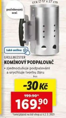 Lidl GRILLMEISTER KOMÍNOVÝ PODPALOVAČ nabídka