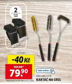 Lidl GRILLMEISTER KARTÁČ NA GRIL nabídka