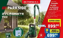 Lidl PARKSIDE Čerpadlo do sudu na dešťovou vodu 400 W nabídka