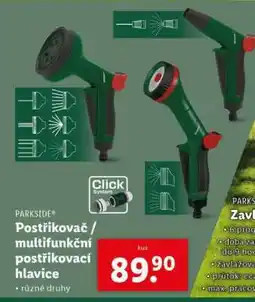 Lidl PARKSIDE Postřikovač / multifunkční postřikovací hlavice nabídka