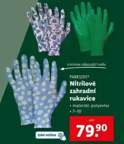 Lidl PARKSIDE Nitrilové zahradní rukavice nabídka