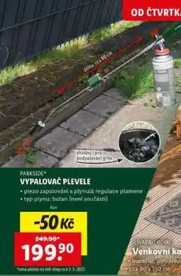 Lidl PARKSIDE Vypalovač plevele nabídka