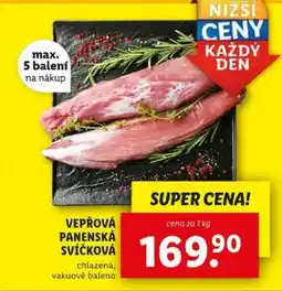 Lidl Vepřová panenská svíčková nabídka
