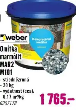 Hornbach Weber Omítka marmolit MAR2 nabídka