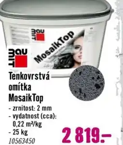 Tenkovrstvá omítka Mosaik Top