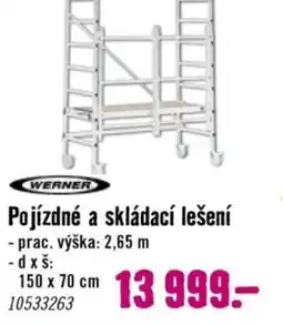 Hornbach WERNER Pojízdné a skládací lešení nabídka