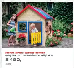 Uni Hobby Domeček zahradní s barevným lemováním nabídka
