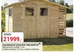 Baumax Zahradní domek milano II nabídka