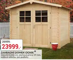 Baumax Zahradní domek ognik nabídka