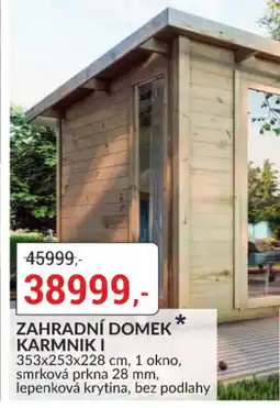 Baumax Zahradní domek karmnik I nabídka