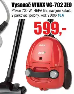 EVA Vysavač VIVAX VC-702 ZEO nabídka