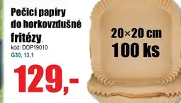 Pečicí papíry do horkovzdušné fritézy