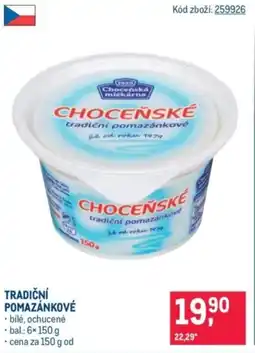 Makro Tradiční pomazánkové nabídka