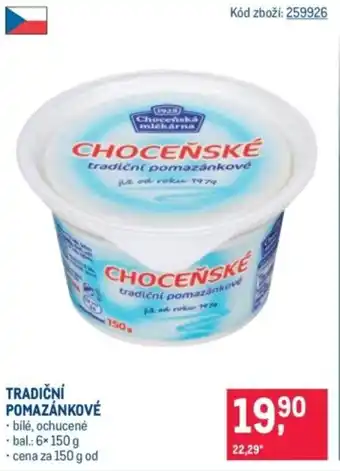 Makro Tradiční pomazánkové nabídka