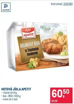 Makro Hotová jídla apetit nabídka