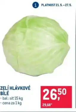 Makro Zelí hlávkové bílé nabídka
