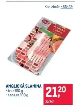 Makro Anglická slanina nabídka