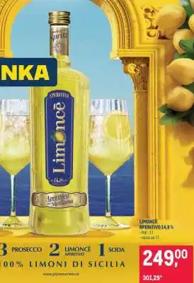 Makro LIMONCÈ APERITIVO nabídka