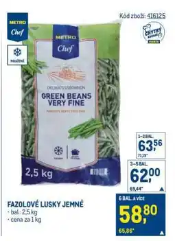 Makro Fazolové lusky jemné nabídka