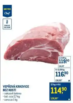 Makro Vepřová krkovice bez kosti nabídka