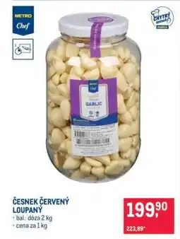 Makro Česnek červený loupaný nabídka