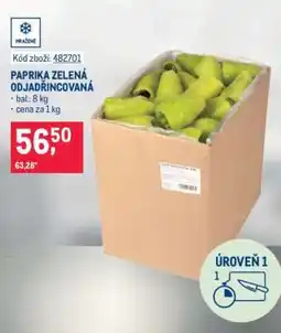 Makro PAPRIKA ZELENÁ ODJADŘINCOVANÁ nabídka