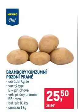 Makro Brambory konzumní pozdní prané nabídka