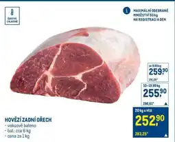 Makro Hovězí zadní ořech nabídka