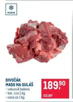 Makro Divočák maso na guláš nabídka