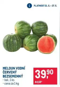 Makro Meloun vodní červený bezsemenný nabídka