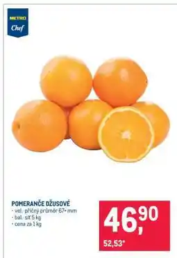 Makro Pomeranče džusové nabídka
