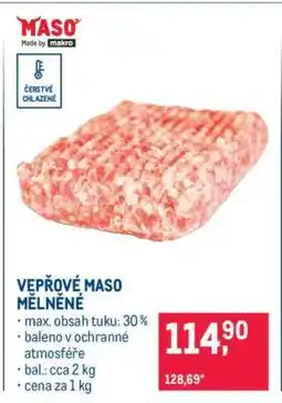 Makro Vepřové maso mleté nabídka