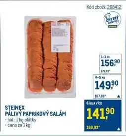 Makro STEINEX PÁLIVÝ PAPRIKOVÝ SALÁM nabídka