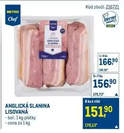 Makro Anglická slanina lisovaná nabídka