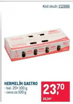 Makro Hermelín gastro nabídka