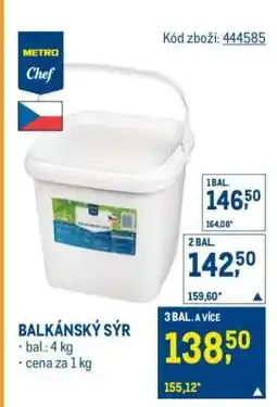 Makro Balkánský sýr nabídka