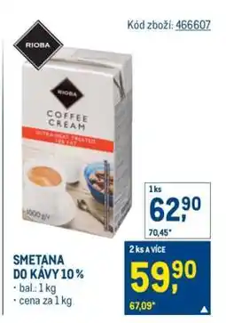 Makro Smetana do kávy 10 % nabídka