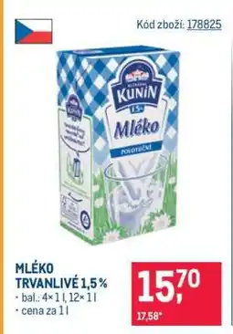 Makro Mléko trvanlivé 1,5 % nabídka
